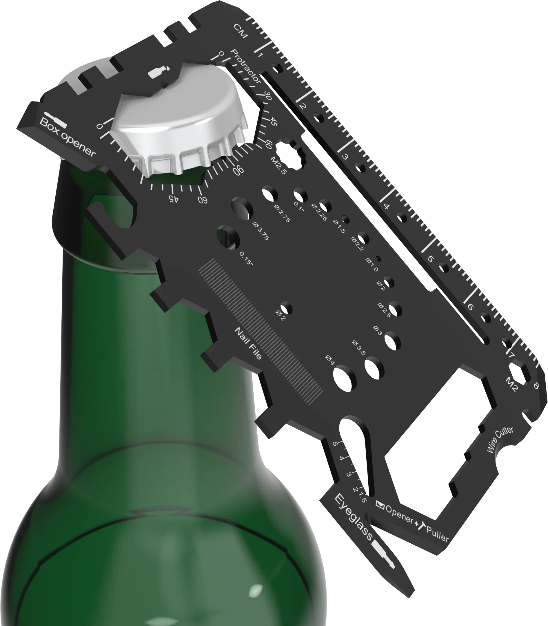 

Customize Logo Stainless Steel Outdoor Beer Custom Color Pocket Survival Multi Function Tool Card Bottle Opener