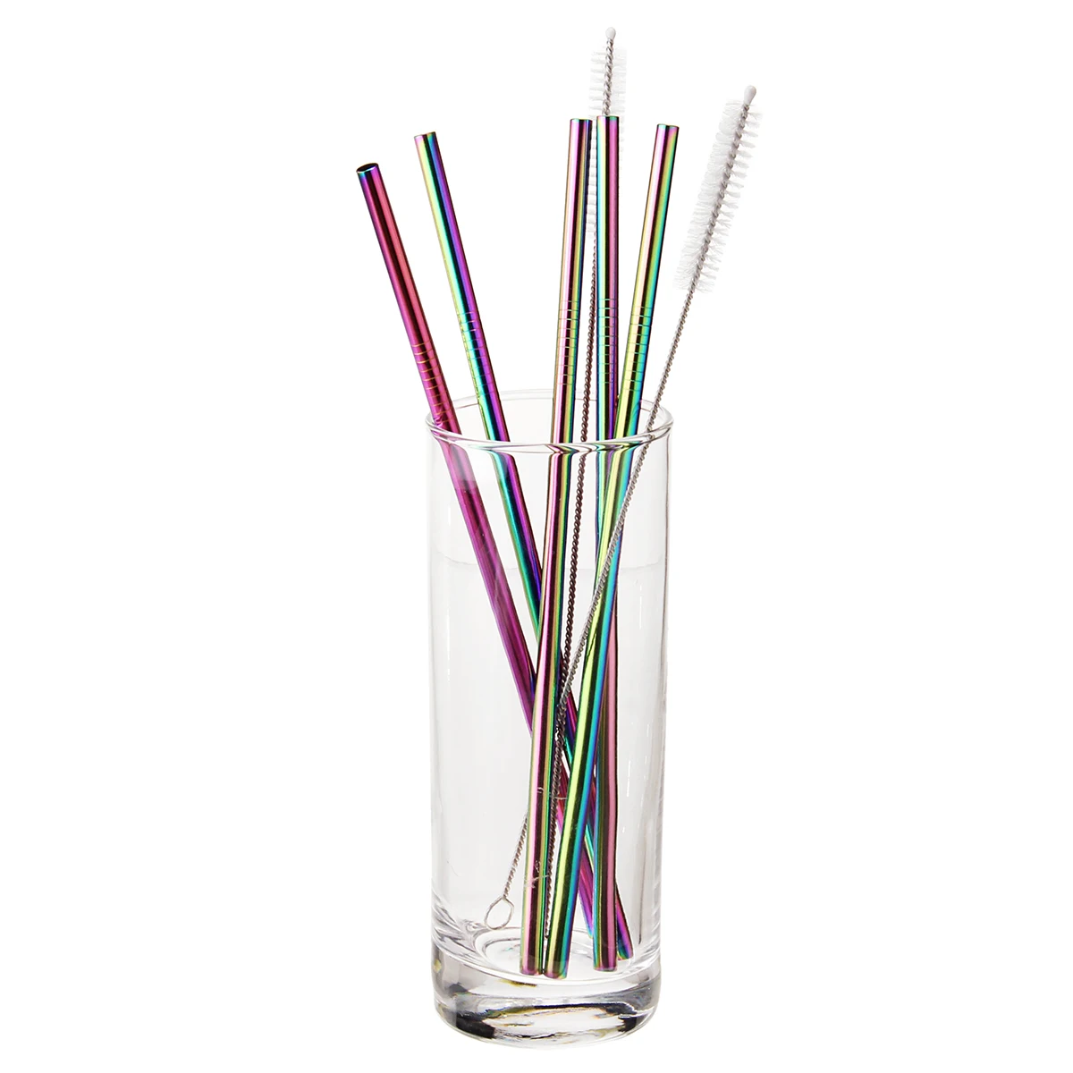 

fancy drinking bubble tea straw set sedotan stainless steel with Cotton bag, Customized