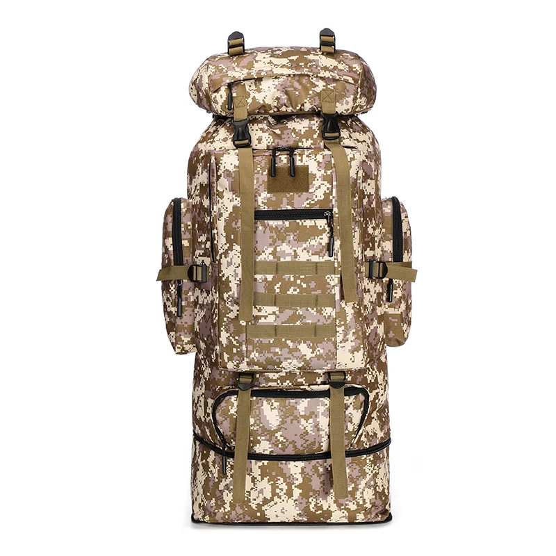 

Outdoor sports camouflage army fans hiking pack tactical backpack 70L capacity