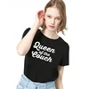 Summer Stylish Women T Shirt 100% Cotton Casual Style Female Comfortable Tshirt Printed Big Word Youth Clothing Solid Tees