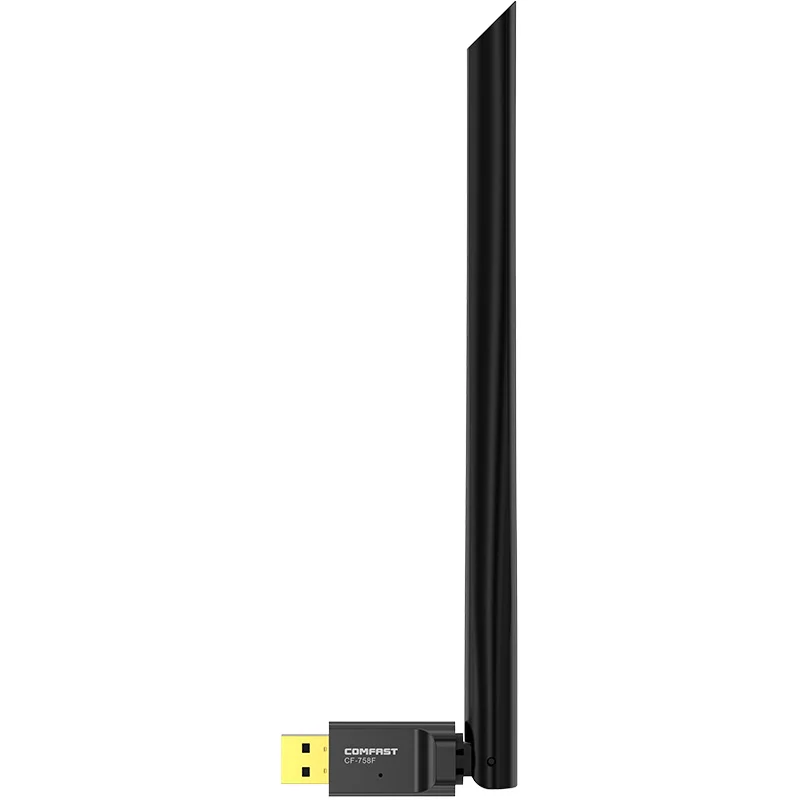 

Comfast CF-758F RTL 8811CU 650Mbps dual band wireless adapter dongle pc wifi usb wifi adapter for kali linux pc, Black