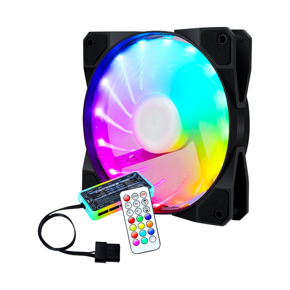 

Free Sample 5V 6Pin 15 LED Light RGB Gaming PC Computer Fan LED Multi-Colors 120mm CPU Cooler Fan RGB Computer Fans