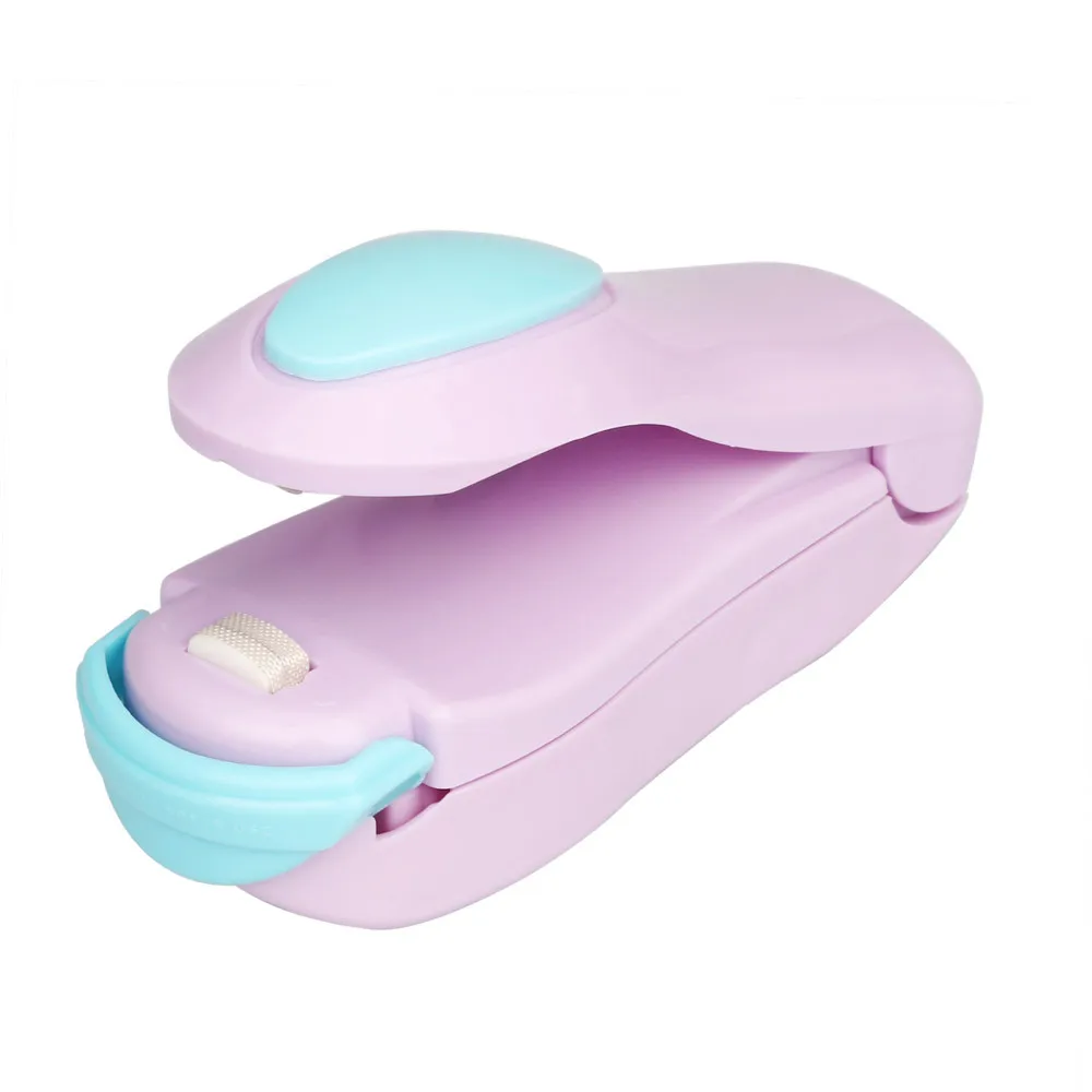 Portable Bag Clips Handheld Mini Electric Heat Sealing Machine Impulse Sealer Seal Packing Plastic Bag work