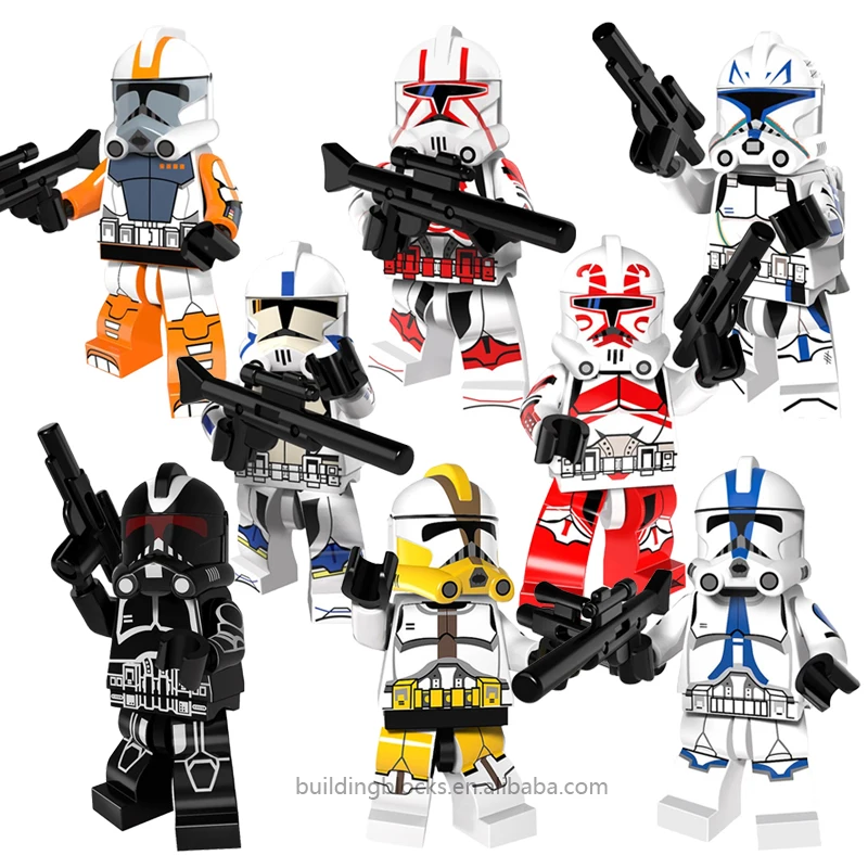 

Star Storm Trooper Darth Vader Wars White Clone Trooper Compatible Mini Building Block Action Figure Toy Juguete PG8078