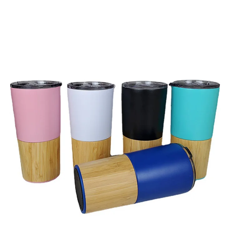 

500ml reusable bamboo water bottle wooden tumbler water bottle, Natural bamboo color