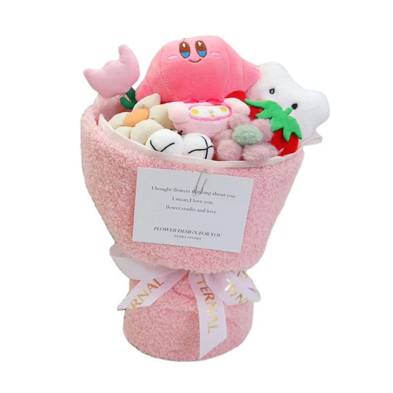 

Kawai Star Kirby Pokemon Psyduck Plush Dolls Cartoon Bouquet For Children Girlfriend Creative Cute Anime Flower Graduation