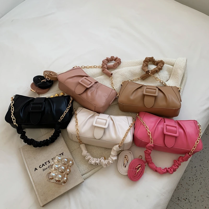 

New arrivals Pink Underarm Bags 2022 Young Females Underarm Handbags For Woman New Design Purses