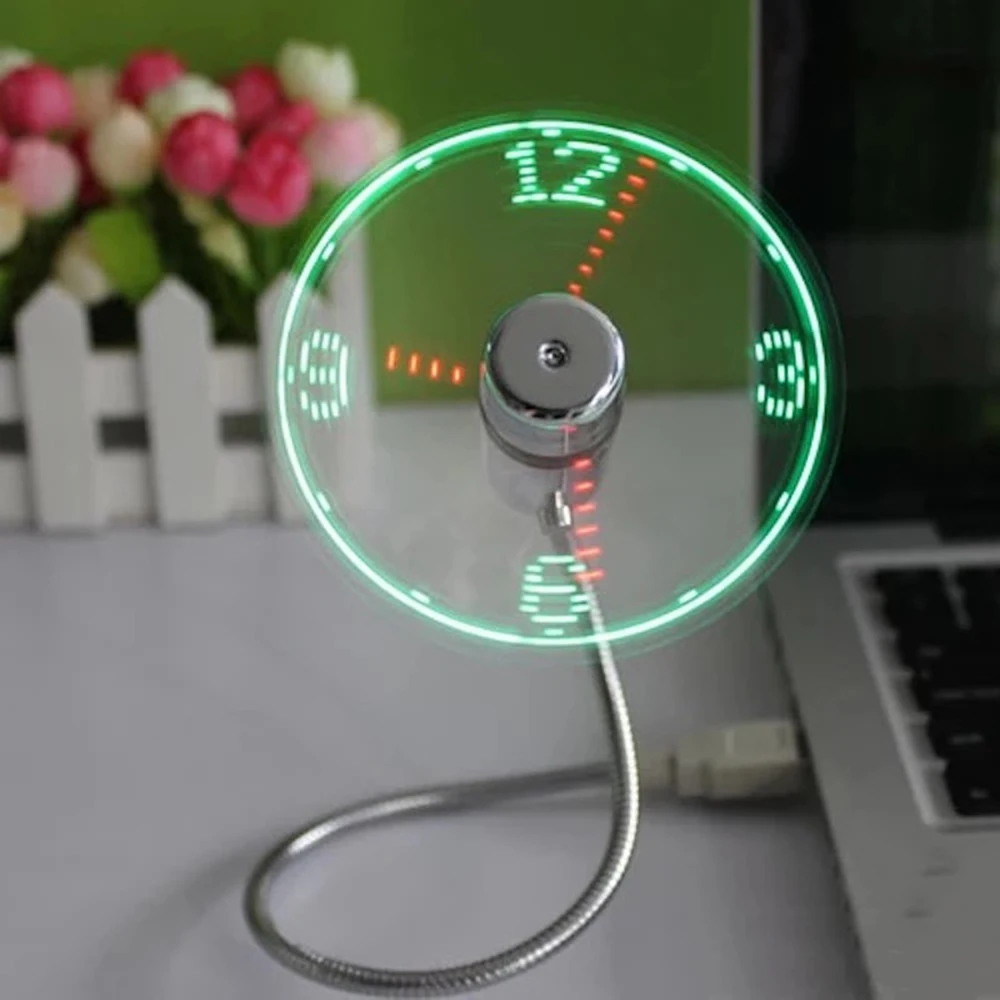 Mini USB led Fan Clock