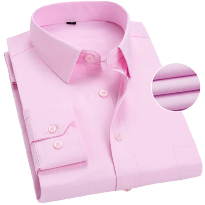 

Wholesale Casual Solid Color High Quality Men Shirts Office