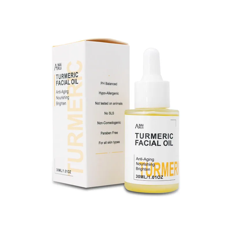 

Hot Fast delivery nourishing turmeric oil skin anti aging anti wrinkle essential facial oil, Yellow