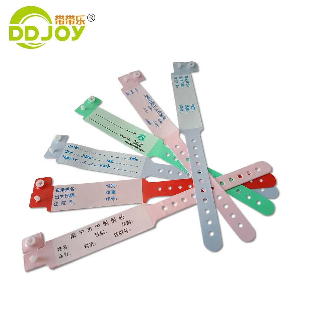 

Born Baby Soft ID Bracelet / PVC Wristband One Layer Vinyl High Quality New Disposable BANGLES Accept Customer's Logo Plastic, Blue ,pink,red,orange,yellow,green,ects