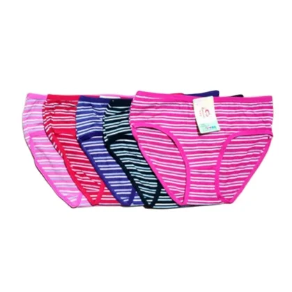 

0.3 usd NK299 fast delivery Ready made fast delivery milk silk color striped underwear, Mix color