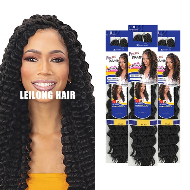 

Wholesale Passion Twist Crochet Hair Braids 22inch Freetress Water Wave Passion Twist Hair Synthetic Braiding Hair Extension