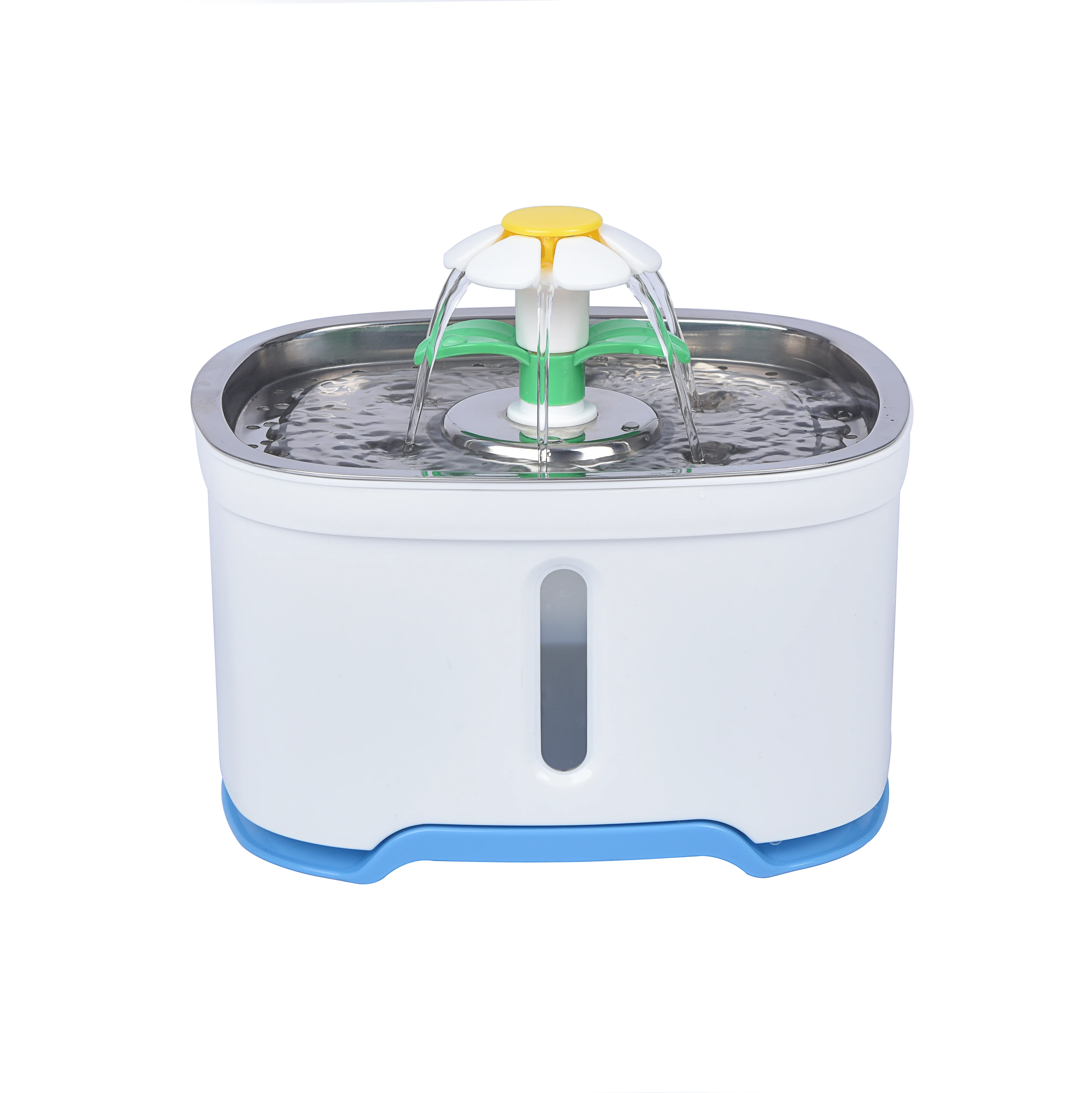 Stainless top plastic pet smart water dispenser automatic circulation dog cat water dispenser supplies
