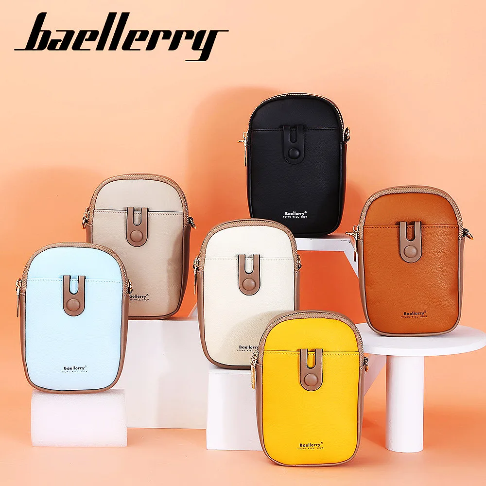 

Baellerry Leather bag purses and handbags Hot Selling Sales Cell Mobile Phone wallet Ladies Phone Shoulder Messenger Bag