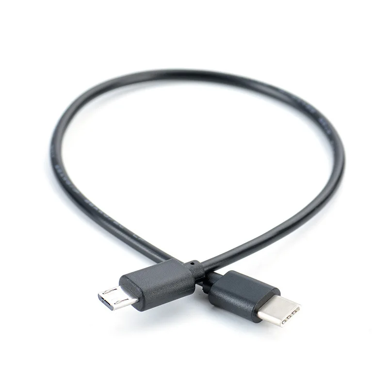 

30cm Basics USB 3.1 Type C to Micro B 2.0 Short OTG Charger Cable, Black