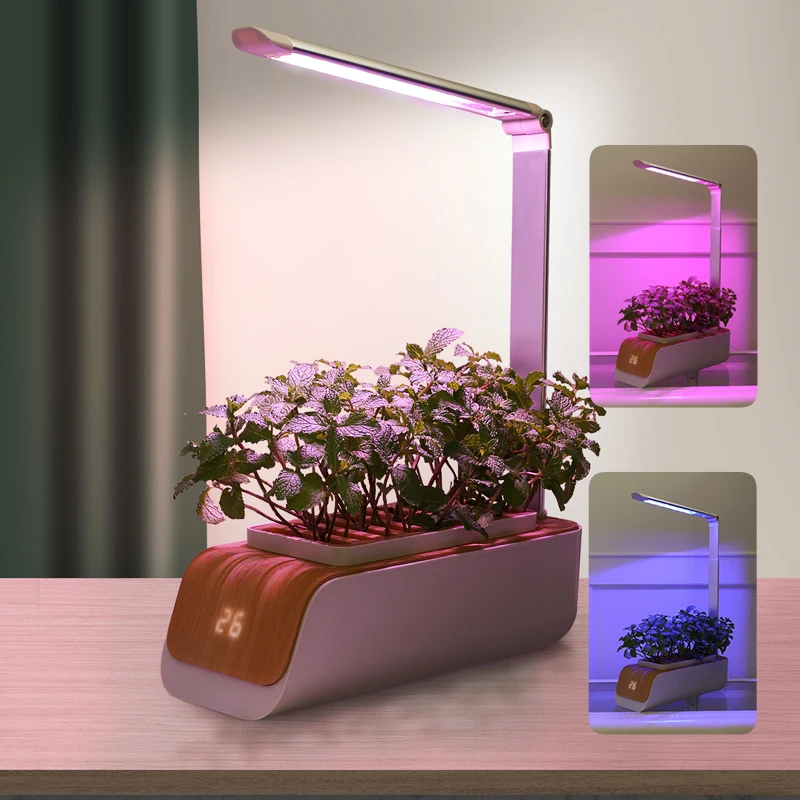 

New LED smart decorative indoor hydroponic herb vegetable fruit wholesale garden kit flower pots & planter