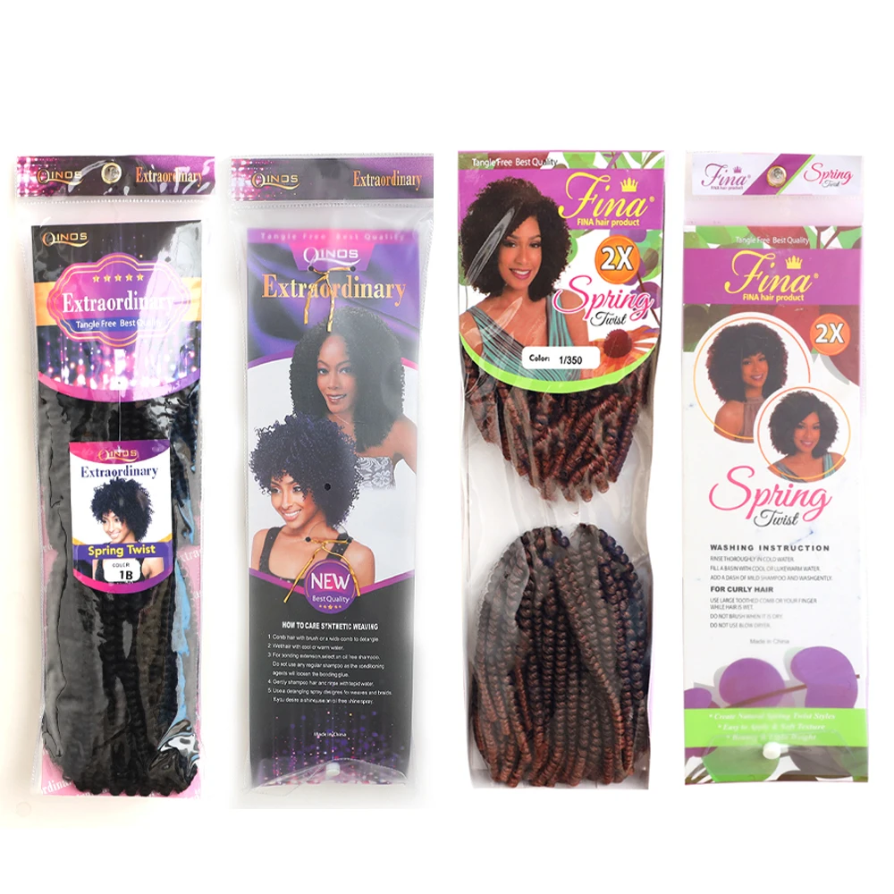 

Onst kinky Spring Twist Hair Crochet Braids Synthetic Braiding Hair Kinky Curly Extension Crochet long Passion spring twist hair