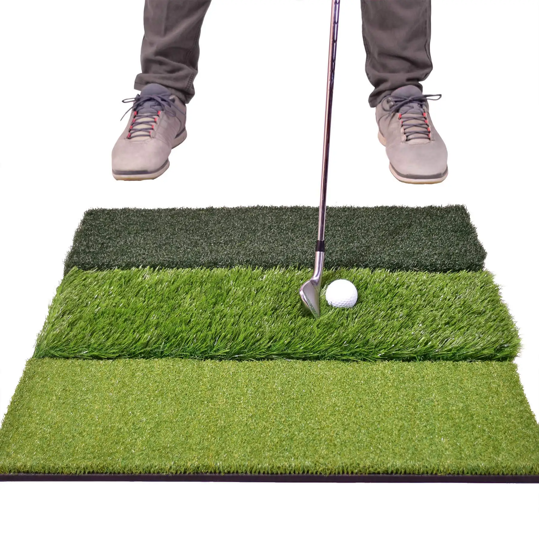 

Amazon Hot Sales Golf Mat Backyard Putting Hitting Portable Turf Tri-Turf Golf Grass with Tees Portable Durable Golf Pad