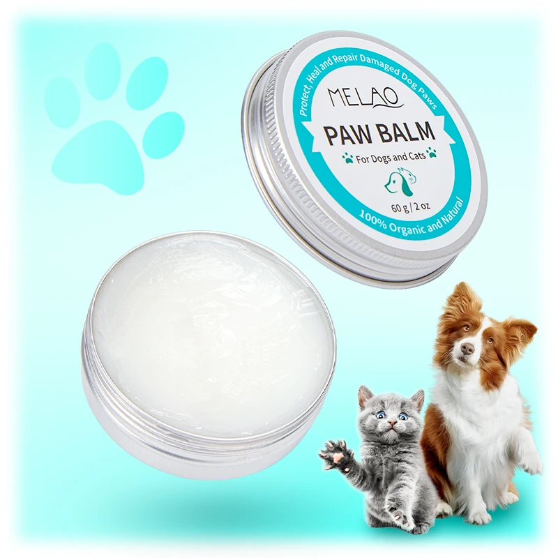 

MELAO Private Label Organic Natural Prevent Drying Rough Protection Moisturizing Pet Dog Paw products Or Pet Bottle, White