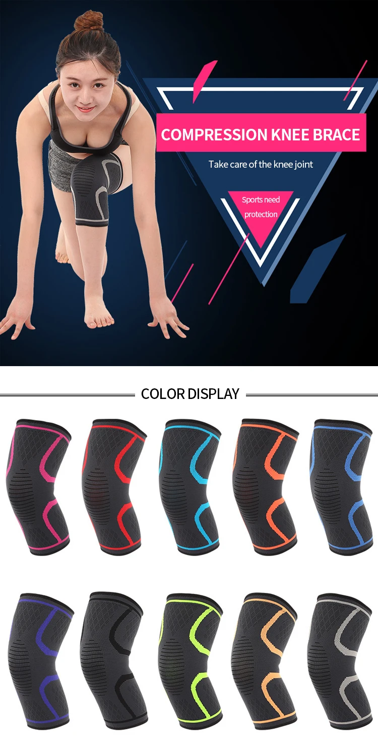 Enerup Spandex Breathable Volleyball Sport Knee Brace Sleeve For Arthritis Medical Adjustable
