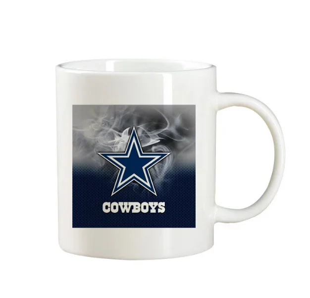 

2021 christmas gift wholesale sublimation custom porcelain mugs milk coffee tea mug custom nfl ceramic mug, Customized colors acceptable