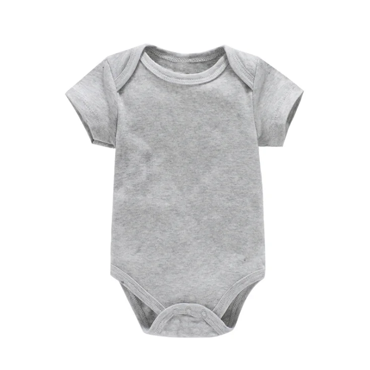 

Baby Organic Cotton Blank White Short Sleeve Onsie Bodysuits Infant Onesie Newborn Plain Sublimation Rompers Clothes Set