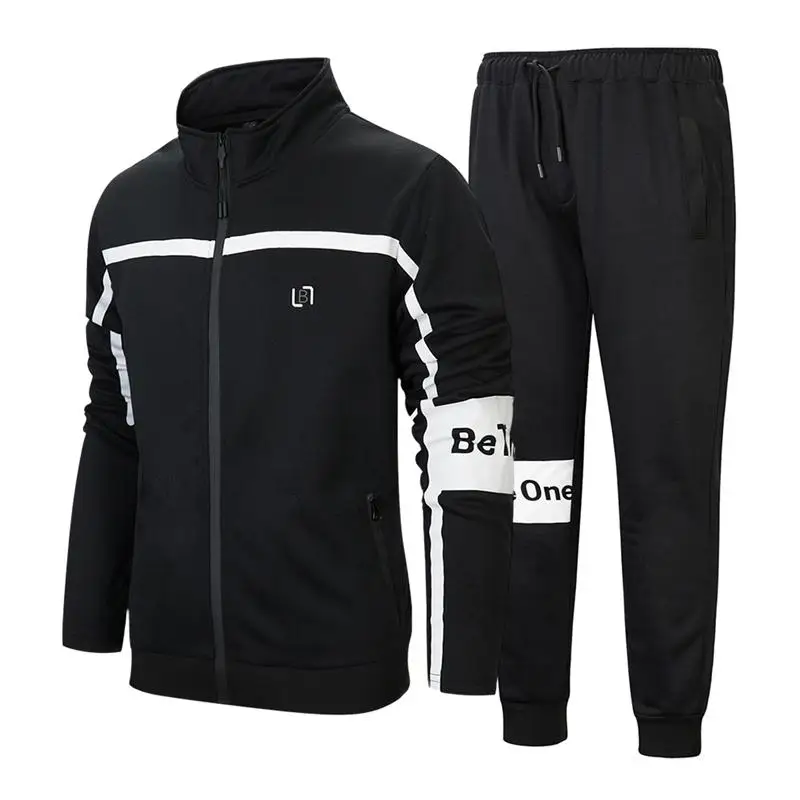 

Custom sports plain spandex track suit mens blank 2 piece joggers men sets for logo, Customized color