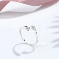 

High quality fashion quality 925 sterling silver inlaid cubic zirconia ring for elegant fashion dress woman