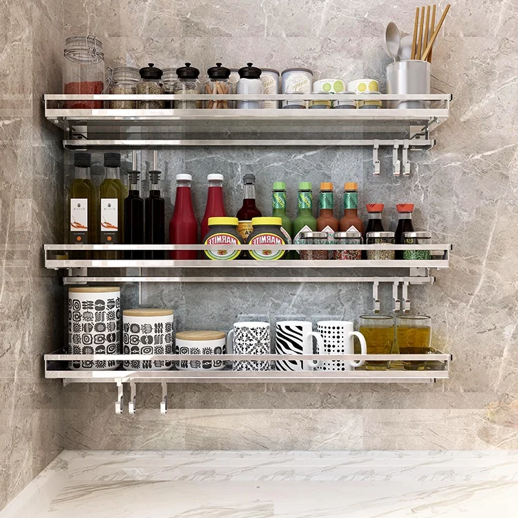 

Hot sale detachable multi-functional wall shelf spices storage