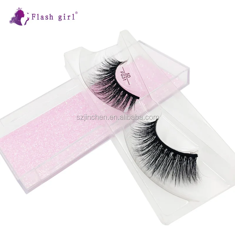 

Best quality private label FG31 free sample 1 pair natural 5D real mink eyelashes vendor