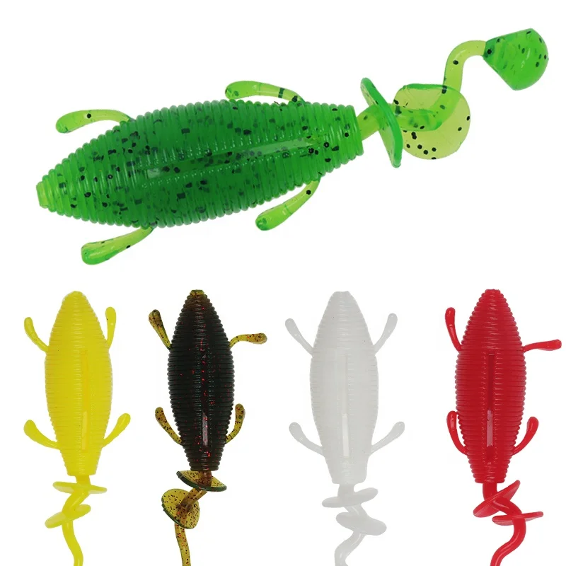 

9CM 11.5g isca artificiais leurres fishing rubber lure tpr fishing soft bait, Colorful