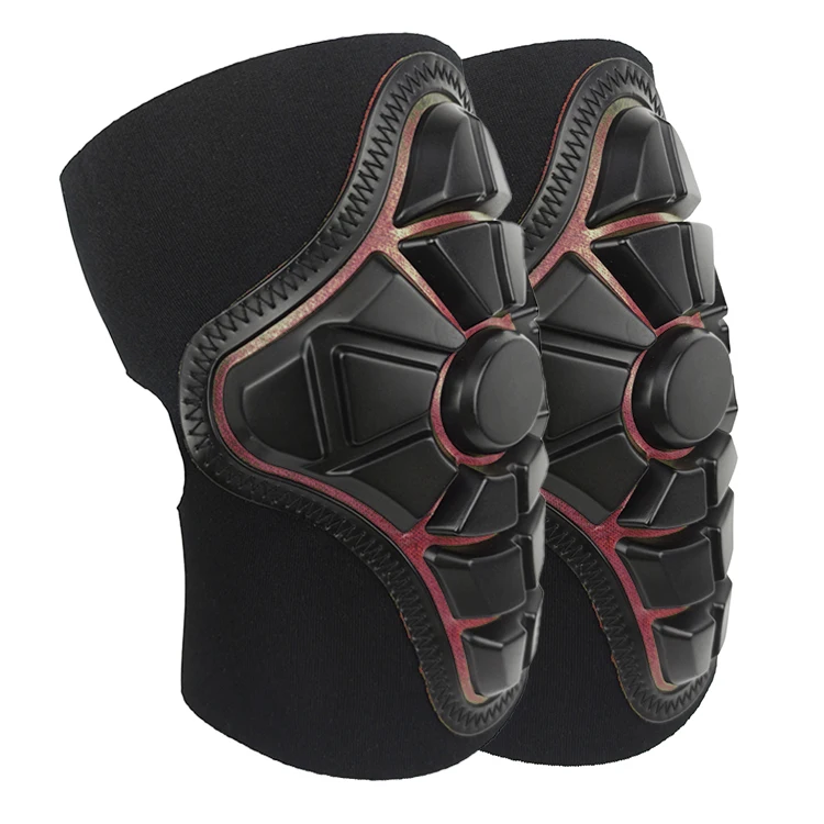 

High quality skating snow thermal knee elbow pad safety protective gear for skateboard, Black