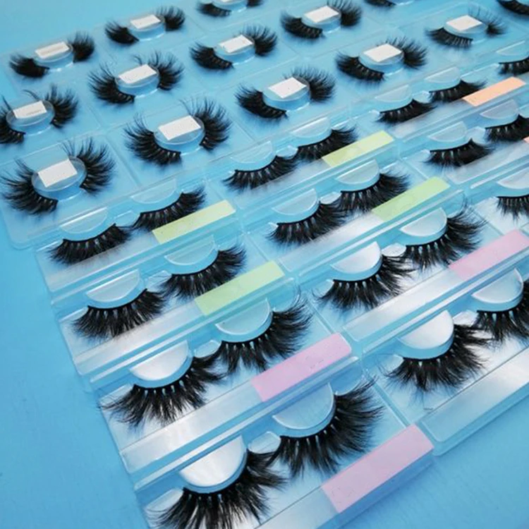

Eyelash Vendors Mink 25mm Mink Eyelash Cheap Eyelash Packaging Hand Made 100% Real Mink Fur Charming Long Thick Crisscross, Natural black or colorful
