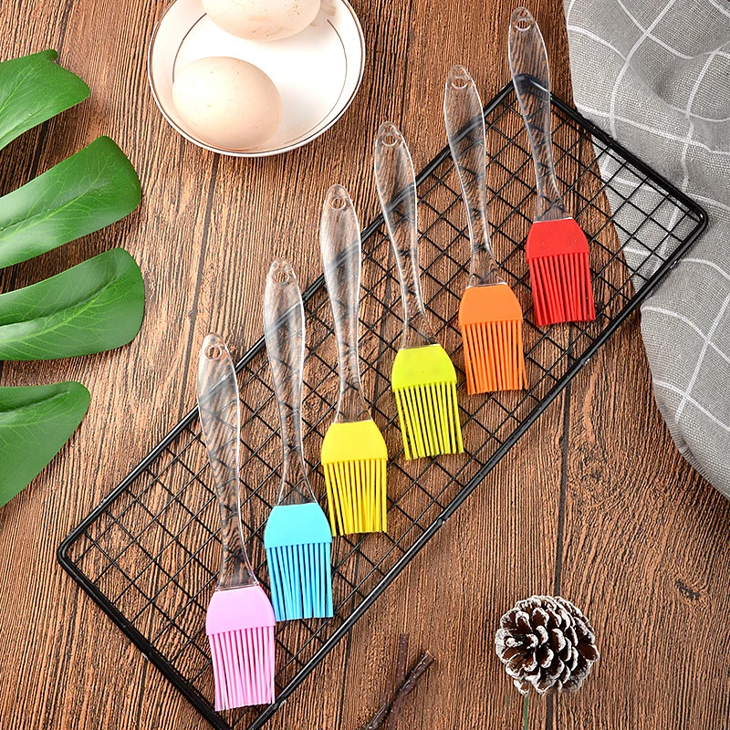 

Resist High Temperature Silicone Pastry Brush Cooking Oil Brush Kitchen Basting Baking Brush, Muti-color