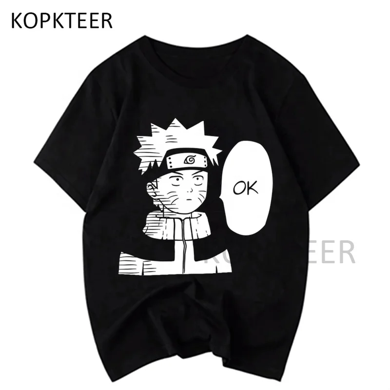 

Wholesale Naruto Ok L Arts School Brand Clothing Men T-Shirt 100% Cotton Custom Printed Tshirts