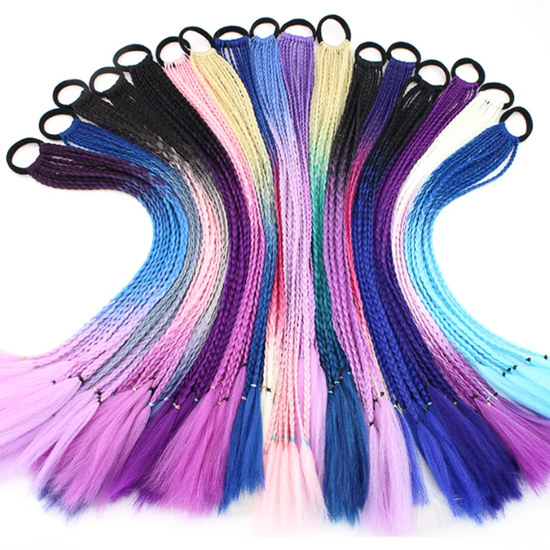 

Synthetic Dreadlock Braids Crochet Locs Handmade Hip-hop Dreadlocks Hair Extensions, 55 color aviable