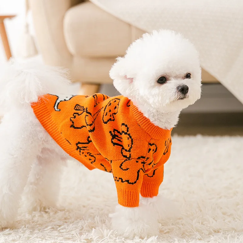 

Spring And Winter New Knitted Sweater Small Dog Two Legged Clothes Cat Pet Clothes Medium And Small Dog Warm Sweater, Picture