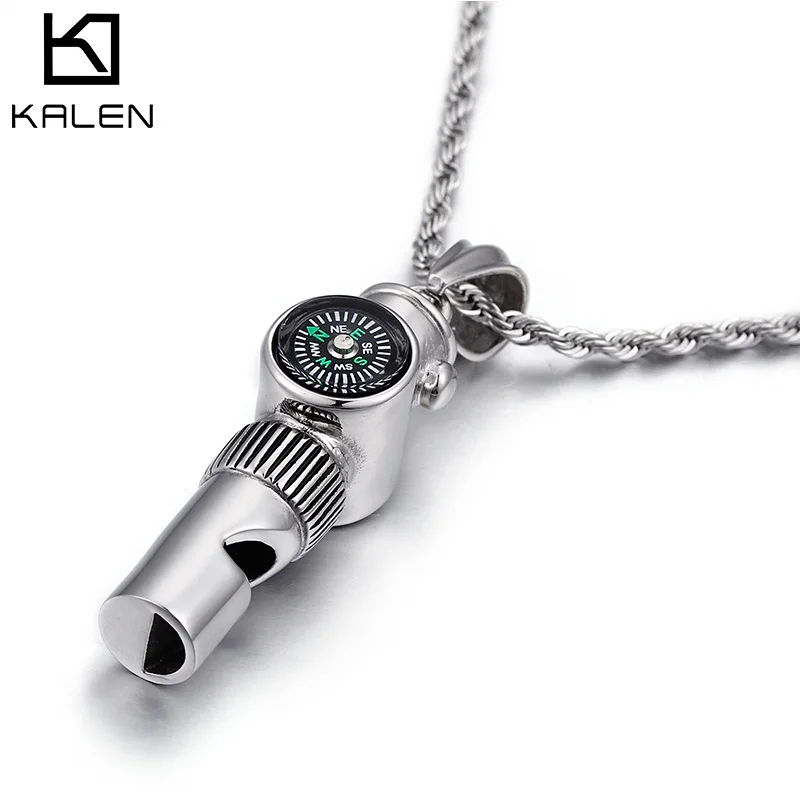 

KALEN Silver Color Cross Stainless Steel Pendant For Men