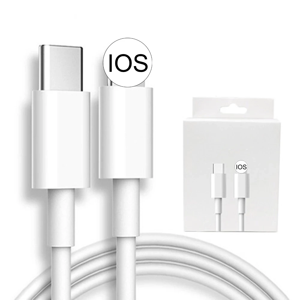 

2M Fast Charging PD USB-C Cable Mobile Phone Cables Data Line C-L 18W PD Cable For iPhone 11 12, White