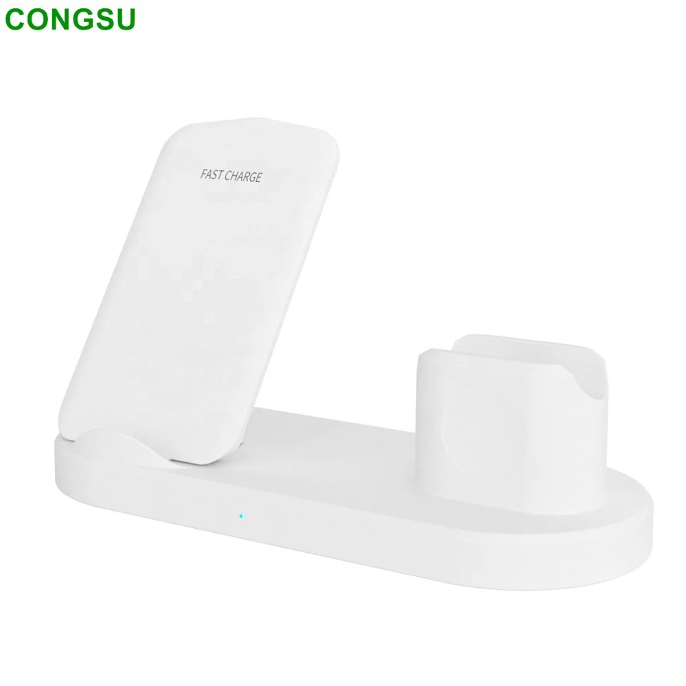 

Mobile Phone 15W PD Fast 4 In 1 Wireless Charger Holder for iPhone 12 Watch