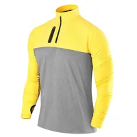 

Custom 1/4 Zipper Athletic Long Sleeve Dri Fit Golf Mens Jacket T Shirt