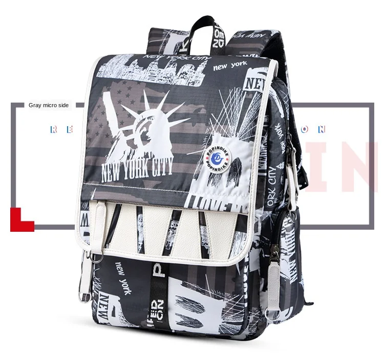 

New product Trendy Travel NYC Canvas Backpack Rucksack, Customized color