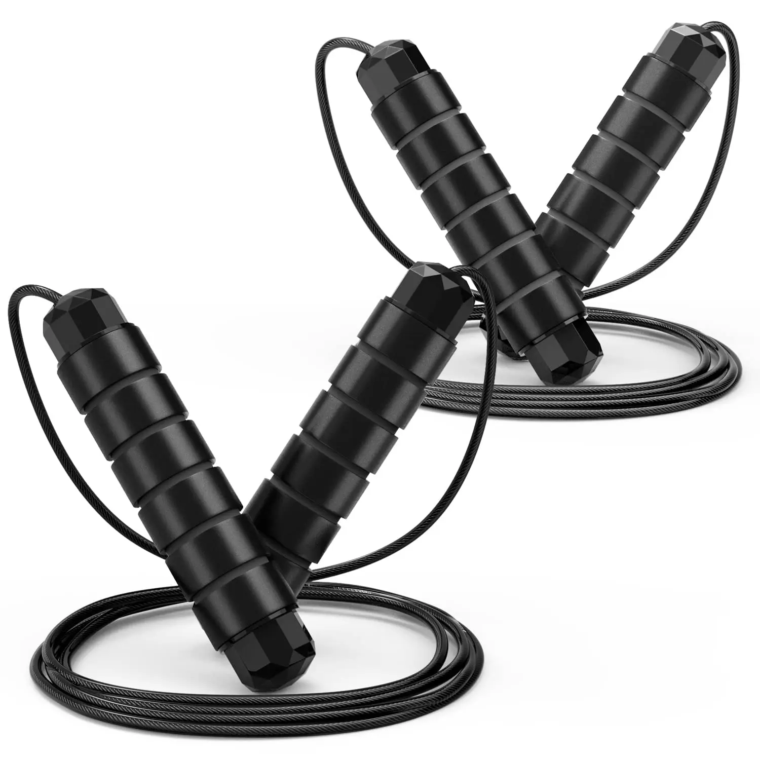 Weighted Speed Jump Rope Skipping Rope With Non-Slip Handles for Fitness Endurance & Weight Loss