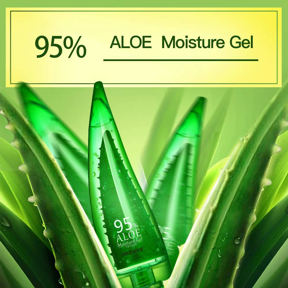 
OEM ODM Aloe Gel Pure Nature Aloe Smoothing Gel For Face After Sun Repair Facial Skin Care Moisturizer For Face 