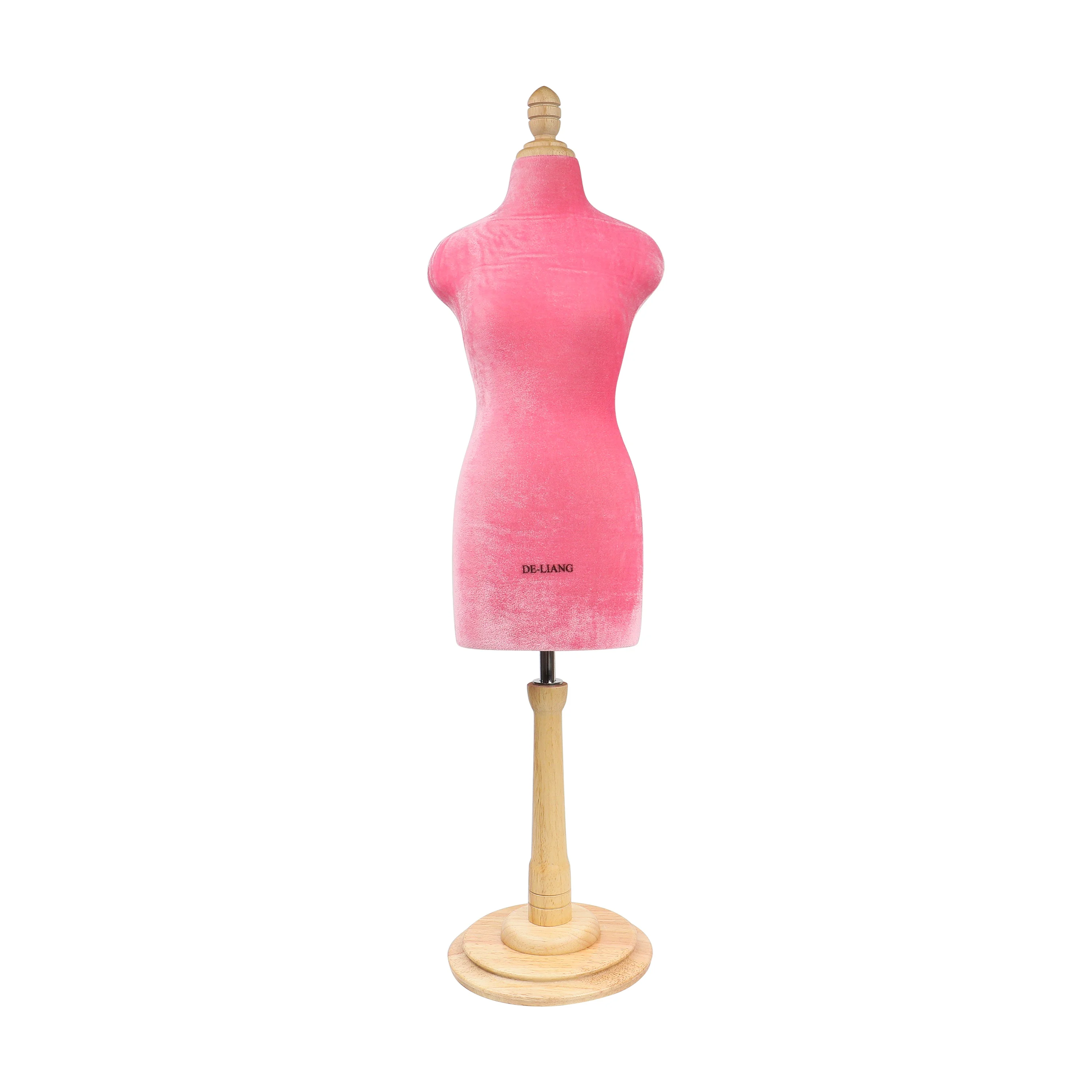

1/2 size half body half scale full pinable foam mannequin tailor adjustable dressmaker female dress form dummy mannequins, Pink