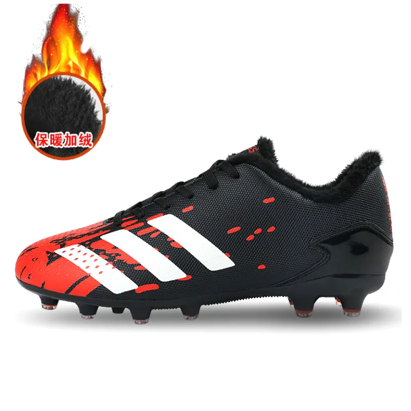 

Hot Sale High Quality Factory Football Boots Adding plush in winter Soccer Shoes