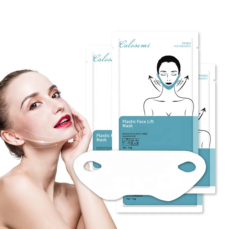 

V Line Facial Mask Double Chin Firming Patch V-Line Shape Lifting Slimming Hydrogel Gel Plastic Face Lift Mask