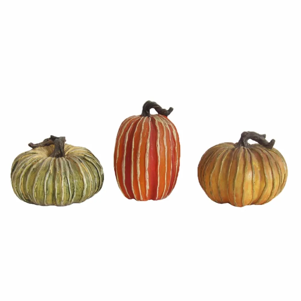 Autumn Wholesale Ceramic Pumpkin With Fitting Lid,White And Orange