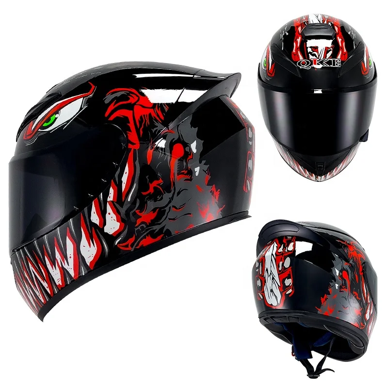 

New Motorcycle Riding Helmet Full Face Helmet Street Fashion Personality Cross-country Racing Motocross Helmet For Men Women